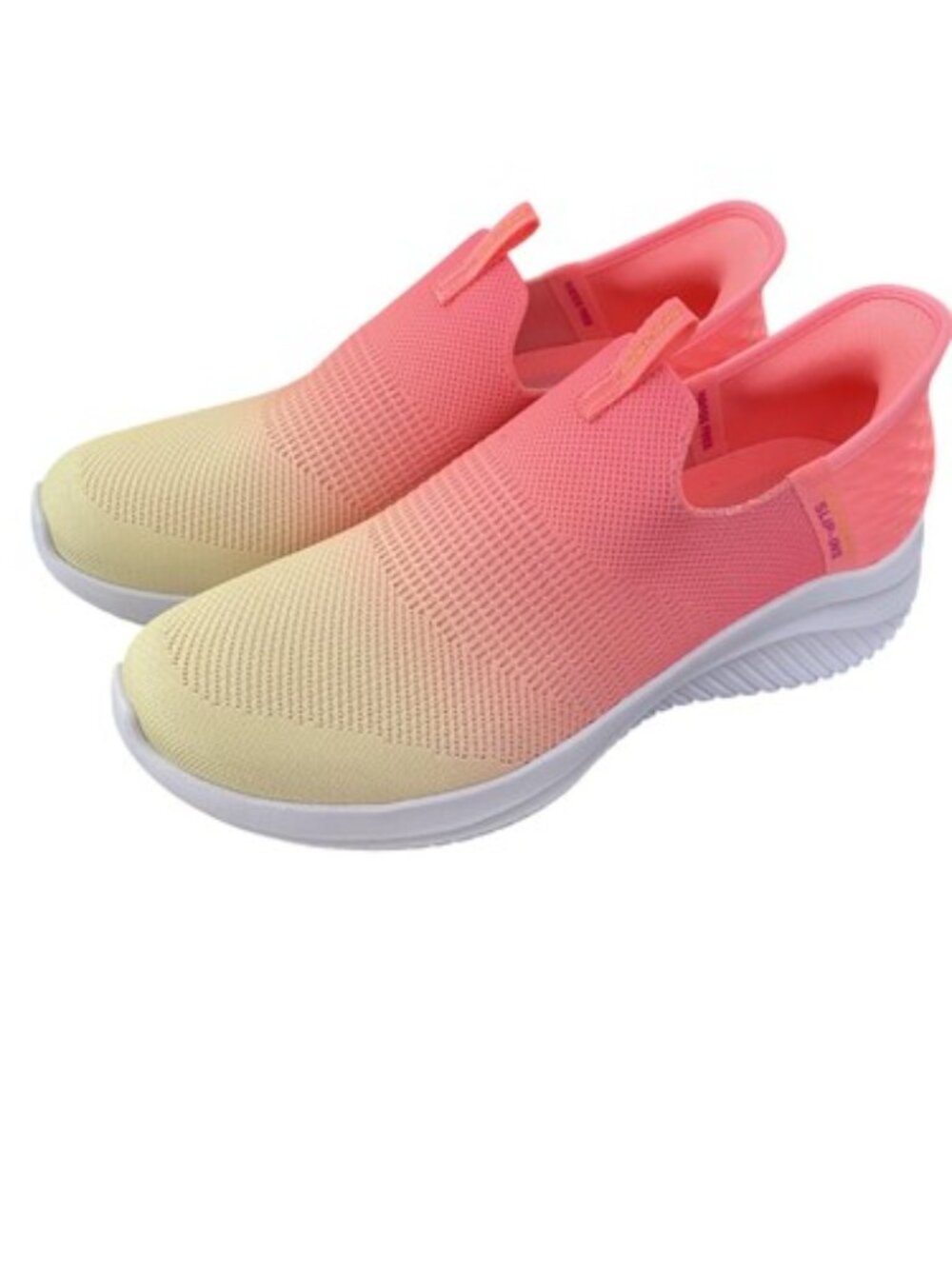 Skechers Slip-ins UltraFlex 3.0 Beauty Blend Neon Pink /Yellow NIB 8.
